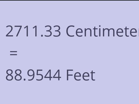 2711.33 CM TO FEET