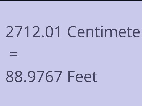 2712.01 CM TO FEET