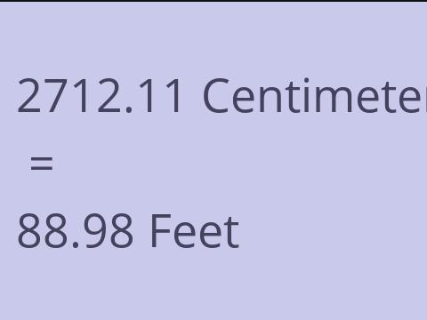 2712.11 CM TO FEET