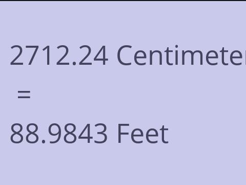 2712.24 CM TO FEET
