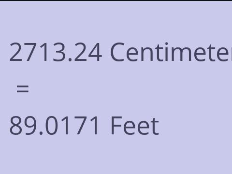 2713.24 CM TO FEET