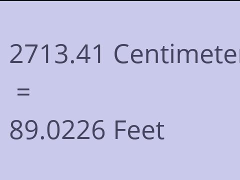 2713.41 CM TO FEET