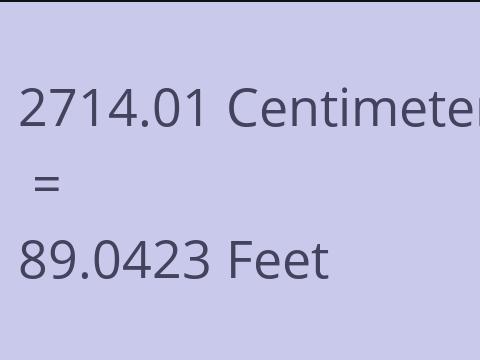 2714.01 CM TO FEET