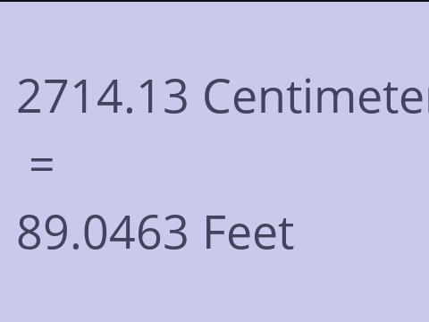 2714.13 CM TO FEET