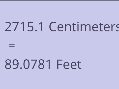 2715.1 CM TO FEET