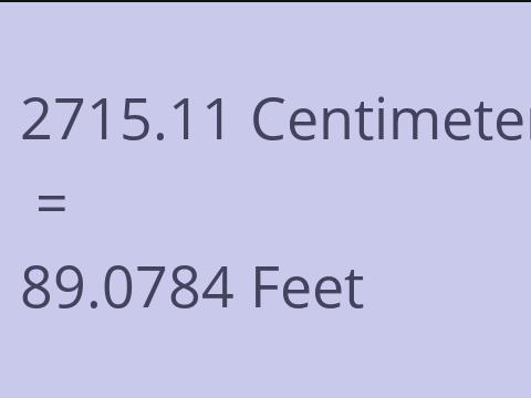 2715.11 CM TO FEET