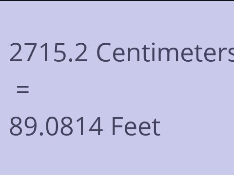 2715.2 CM TO FEET