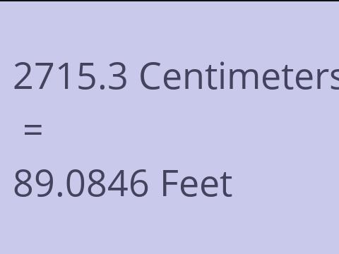 2715.3 CM TO FEET