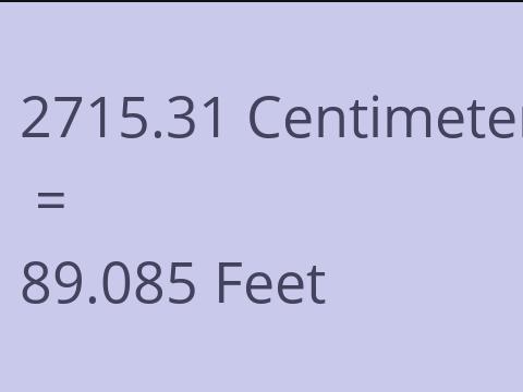 2715.31 CM TO FEET