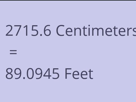 2715.6 CM TO FEET