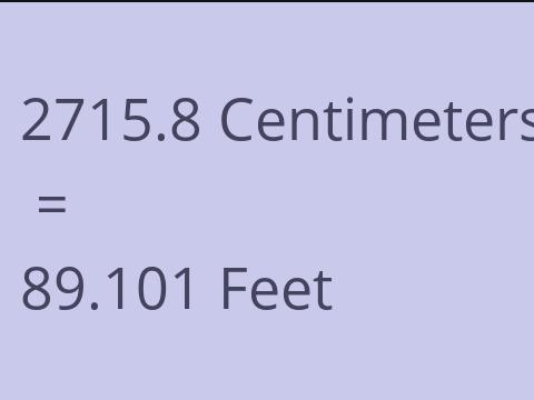 2715.8 CM TO FEET