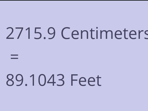 2715.9 CM TO FEET