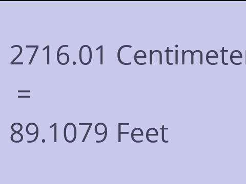 2716.01 CM TO FEET