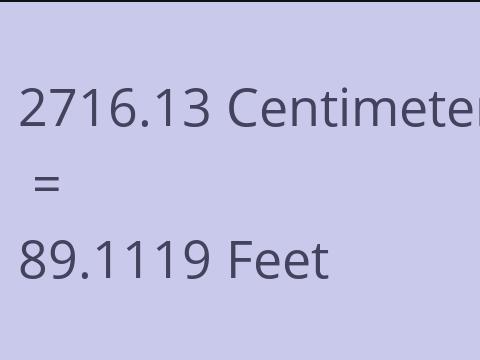 2716.13 CM TO FEET