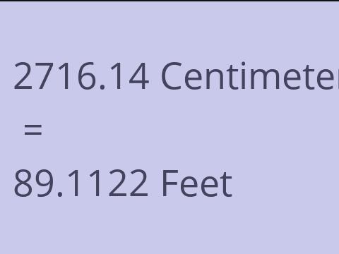 2716.14 CM TO FEET
