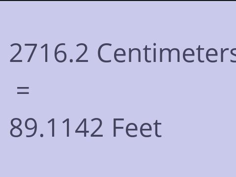 2716.2 CM TO FEET