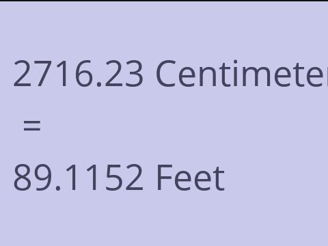 2716.23 CM TO FEET