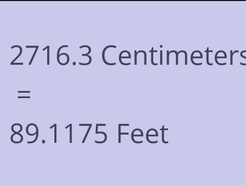 2716.3 CM TO FEET