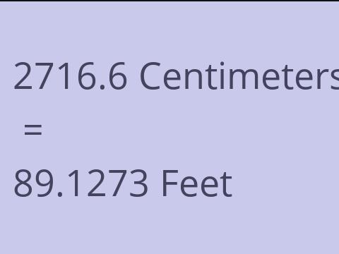 2716.6 CM TO FEET