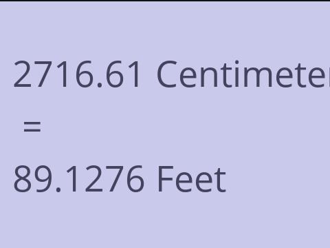 2716.61 CM TO FEET