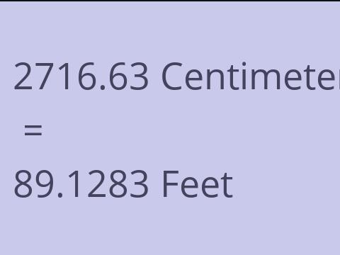 2716.63 CM TO FEET