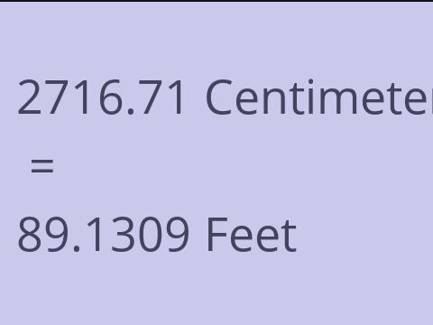 2716.71 CM TO FEET