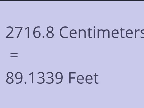 2716.8 CM TO FEET