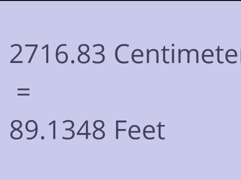 2716.83 CM TO FEET