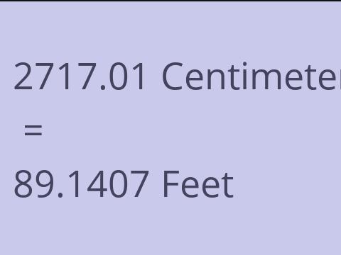 2717.01 CM TO FEET