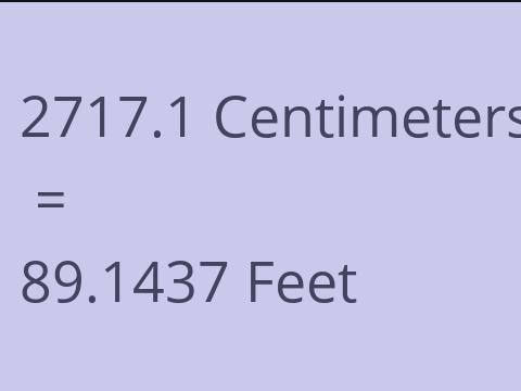 2717.1 CM TO FEET