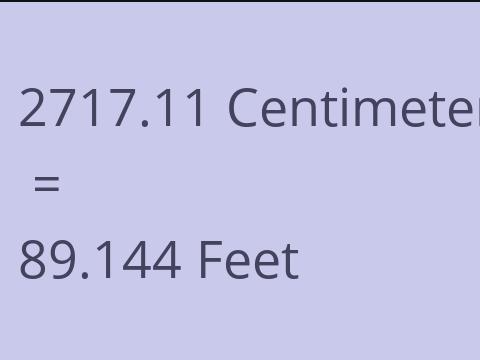 2717.11 CM TO FEET