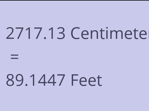 2717.13 CM TO FEET
