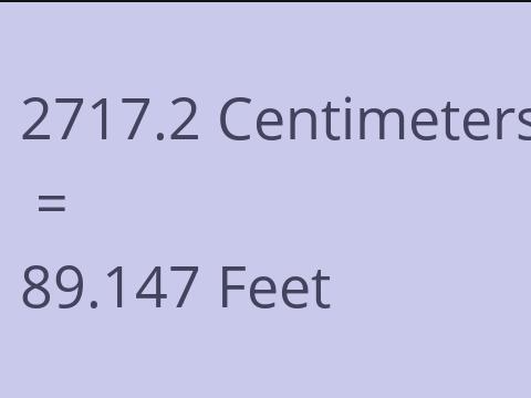 2717.2 CM TO FEET