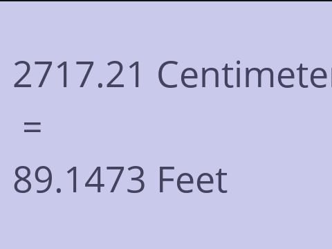 2717.21 CM TO FEET