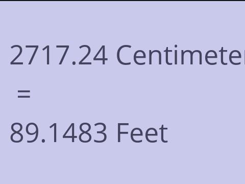 2717.24 CM TO FEET