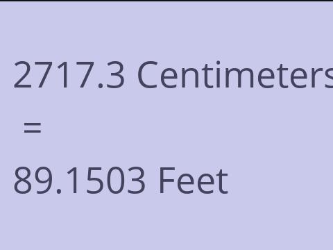 2717.3 CM TO FEET