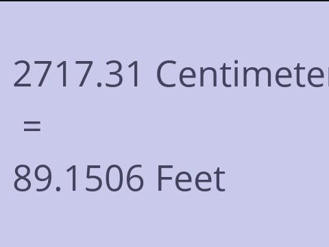 2717.31 CM TO FEET