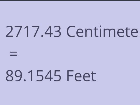 2717.43 CM TO FEET