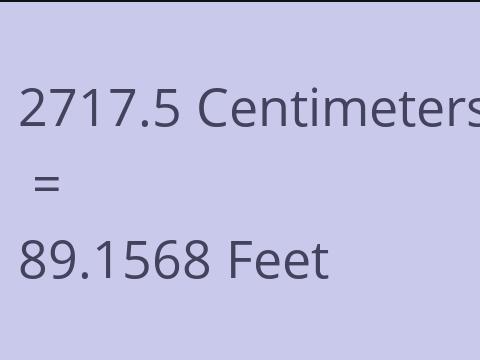 2717.5 CM TO FEET