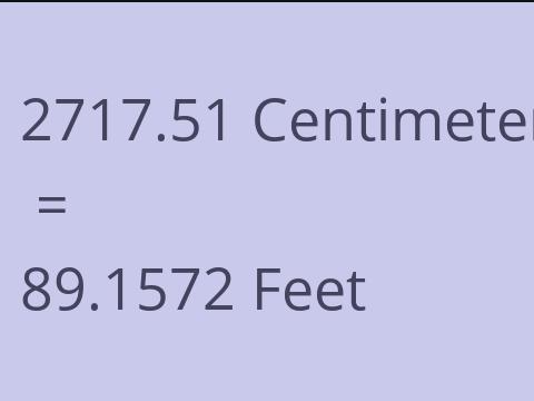 2717.51 CM TO FEET