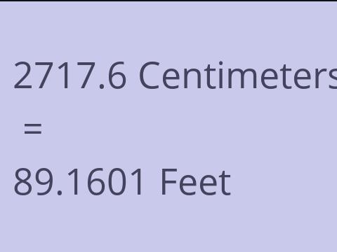 2717.6 CM TO FEET