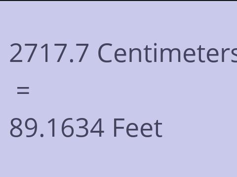 2717.7 CM TO FEET