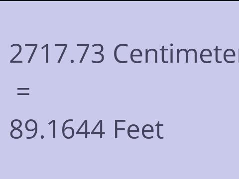 2717.73 CM TO FEET
