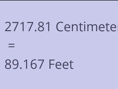 2717.81 CM TO FEET