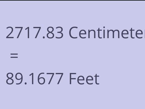 2717.83 CM TO FEET