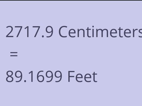 2717.9 CM TO FEET