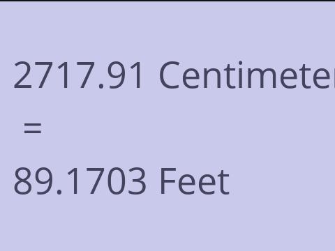2717.91 CM TO FEET