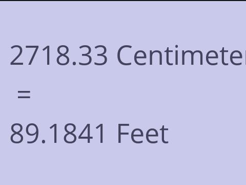 2718.33 CM TO FEET