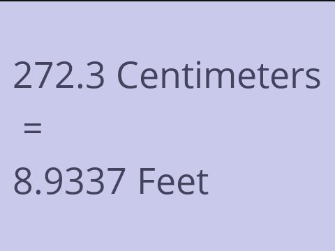 272.3 CM TO FEET