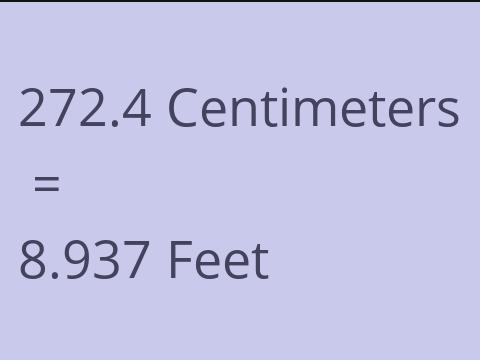 272.4 CM TO FEET